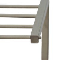 Schuhregale aus Edelstahl – gebürstete Oberfläche, moderne Serie in 60 cm und 80 cm